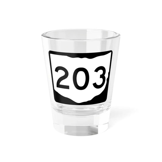 OH-203 (Ohio) (Road Sign) Shot Glass 1.5oz 1.5oz - Go Mug Yourself