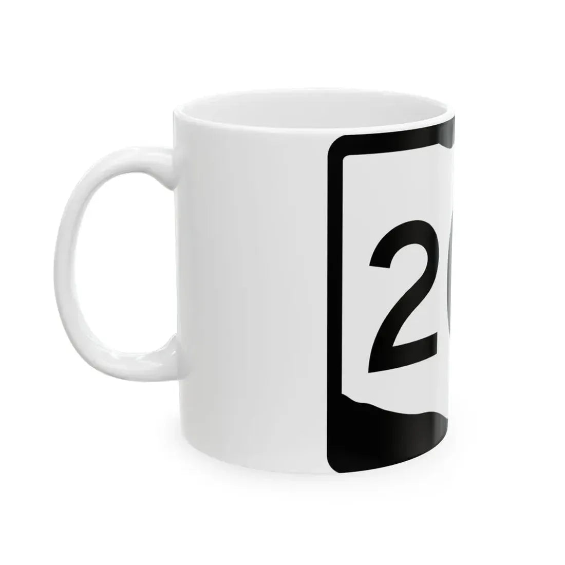 OH-203 (Ohio) (Road Sign) White Coffee Mug - Go Mug Yourself