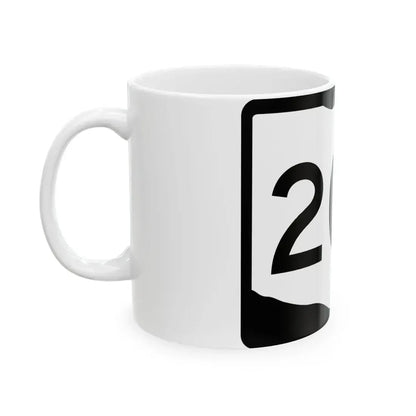 OH-203 (Ohio) (Road Sign) White Coffee Mug - Go Mug Yourself