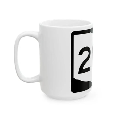 OH-203 (Ohio) (Road Sign) White Coffee Mug - Go Mug Yourself