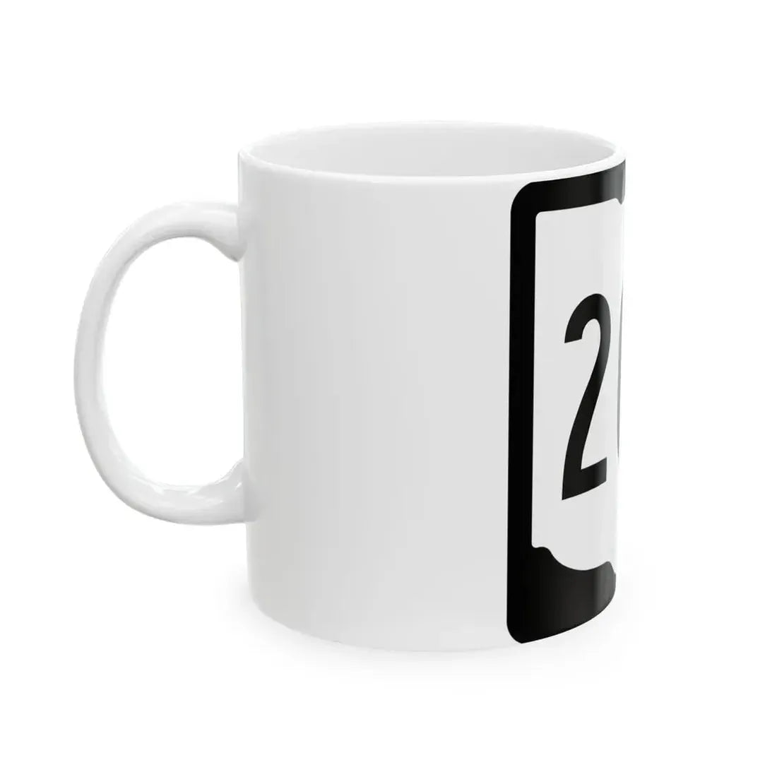 OH-204 1967 (Ohio) (Road Sign) White Coffee Mug - Go Mug Yourself