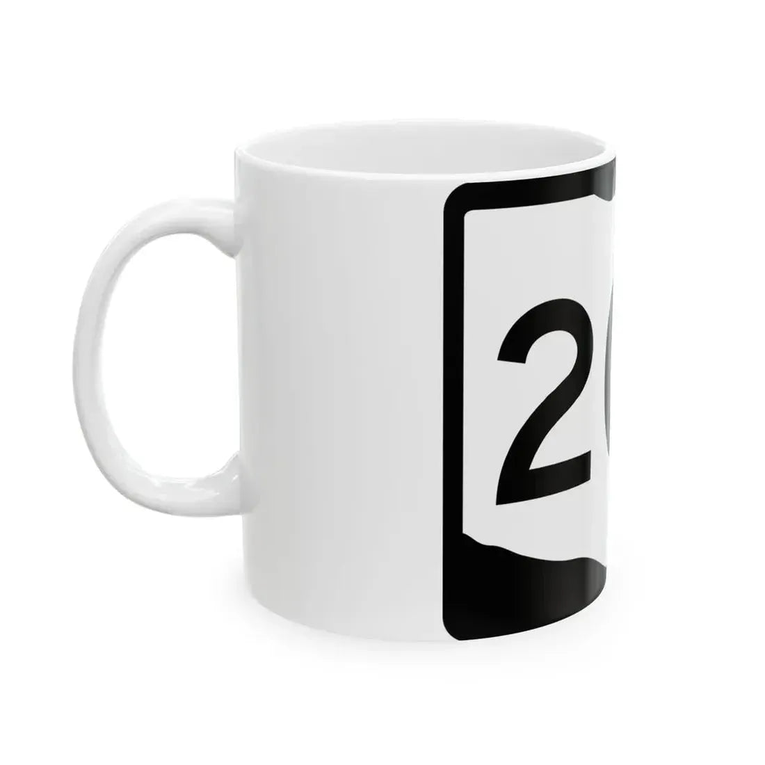 OH-204 (Ohio) (Road Sign) White Coffee Mug - Go Mug Yourself