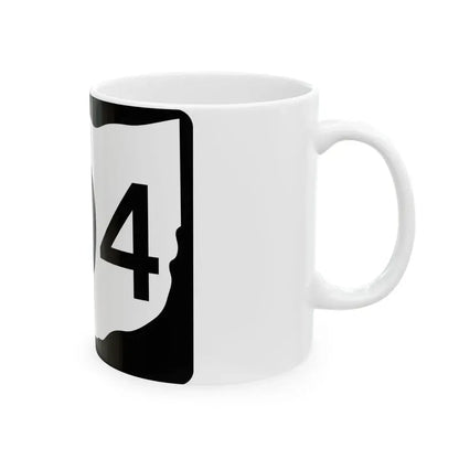 OH-204 (Ohio) (Road Sign) White Coffee Mug - Go Mug Yourself