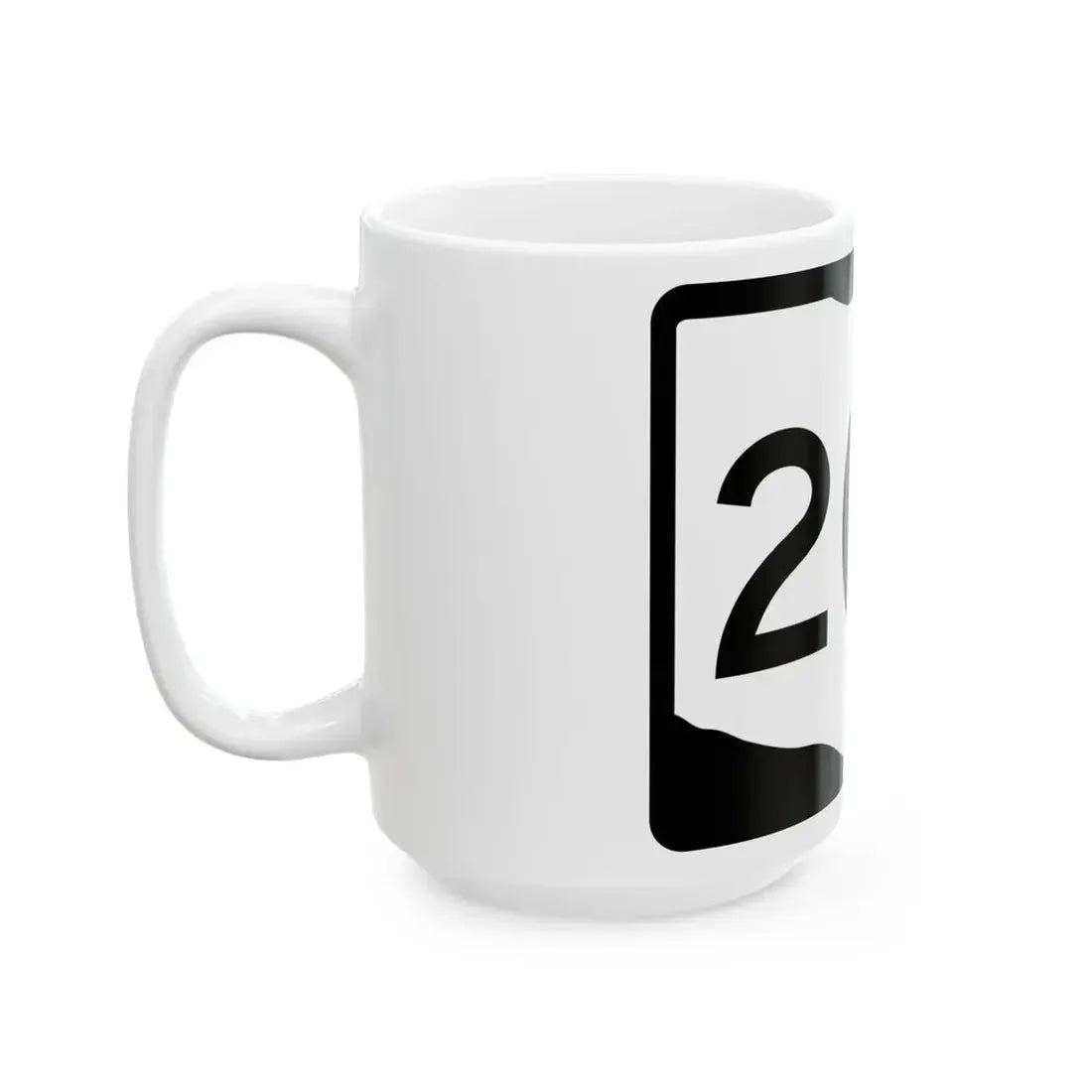 OH-204 (Ohio) (Road Sign) White Coffee Mug - Go Mug Yourself