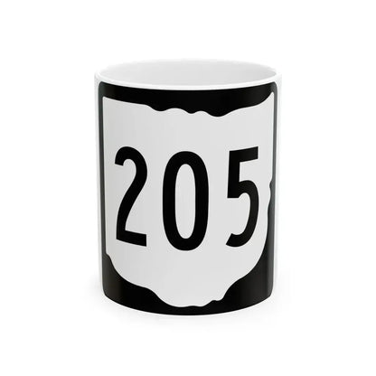 OH-205 1967 (Ohio) (Road Sign) White Coffee Mug 11oz - Go Mug Yourself