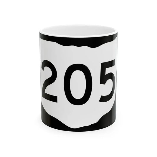 OH-205 (Ohio) (Road Sign) White Coffee Mug 11oz - Go Mug Yourself