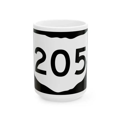 OH-205 (Ohio) (Road Sign) White Coffee Mug 15oz - Go Mug Yourself