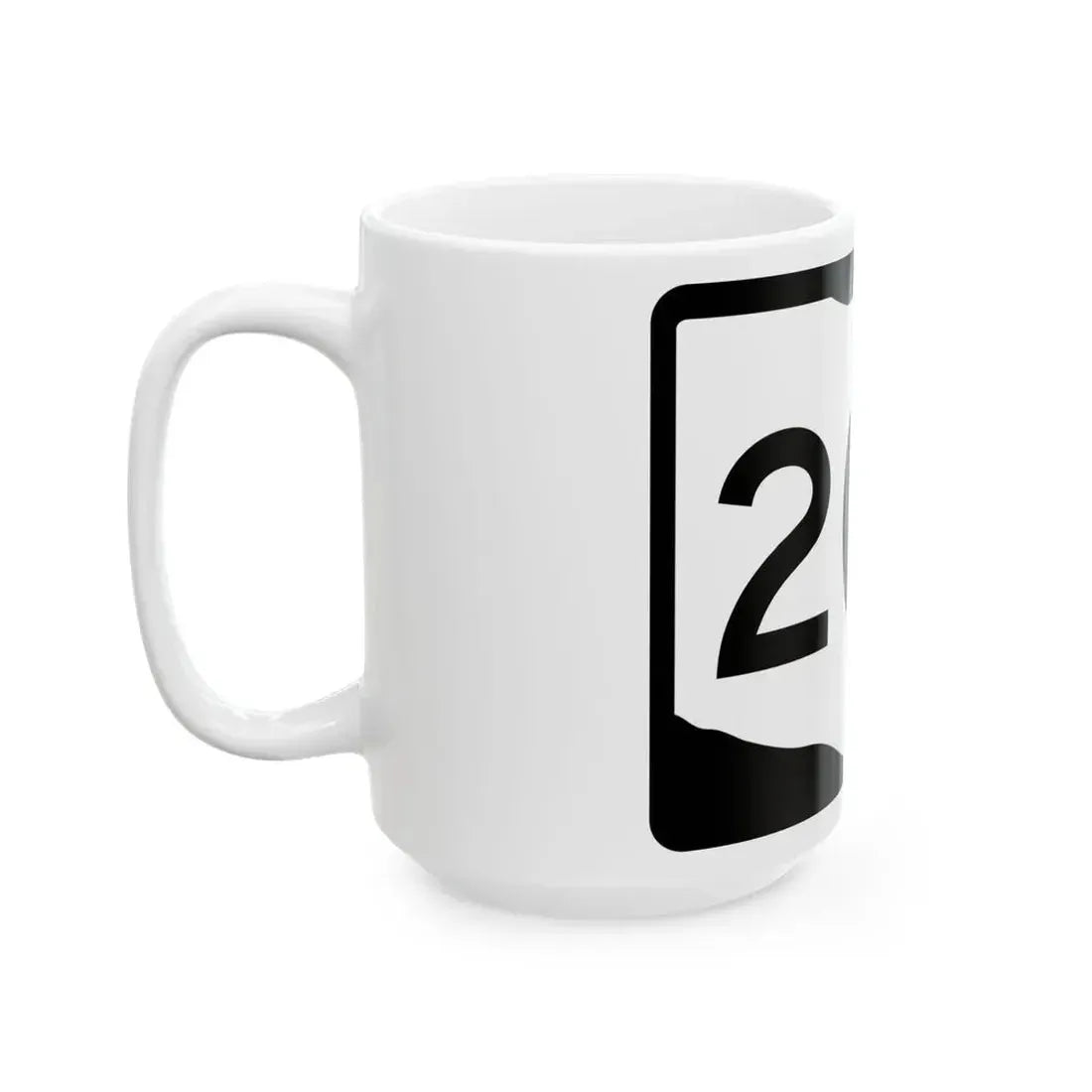 OH-205 (Ohio) (Road Sign) White Coffee Mug - Go Mug Yourself
