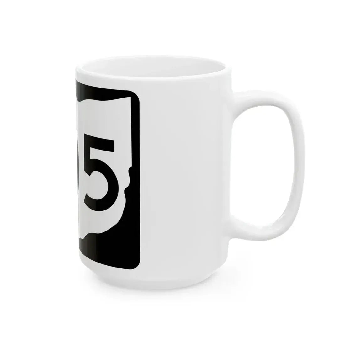 OH-205 (Ohio) (Road Sign) White Coffee Mug - Go Mug Yourself