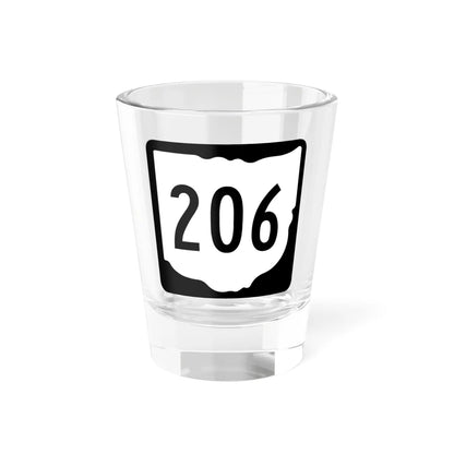 OH-206 1967 (Ohio) (Road Sign) Shot Glass 1.5oz 1.5oz - Go Mug Yourself
