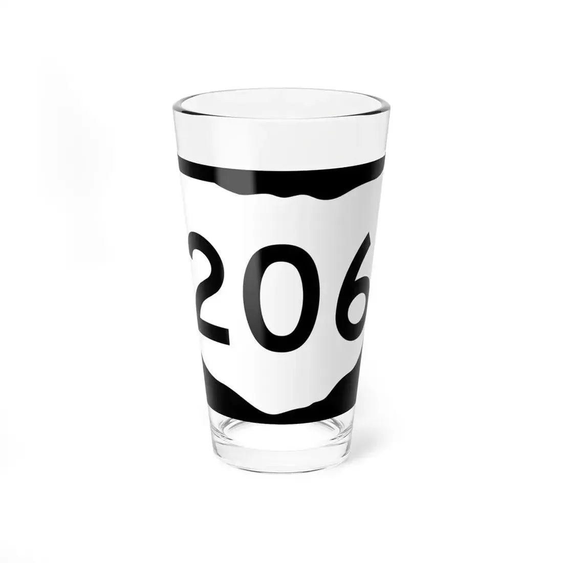 OH-206 (Ohio) (Road Sign) Pint Glass 16oz 16oz - Go Mug Yourself