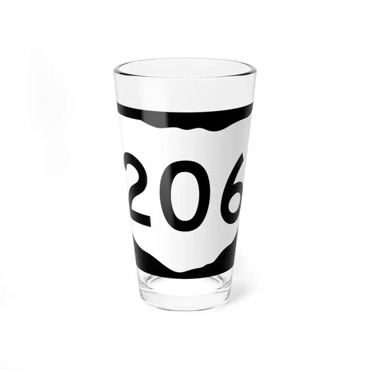 OH-206 (Ohio) (Road Sign) Pint Glass 16oz 16oz - Go Mug Yourself