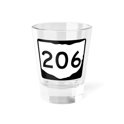 OH-206 (Ohio) (Road Sign) Shot Glass 1.5oz 1.5oz - Go Mug Yourself