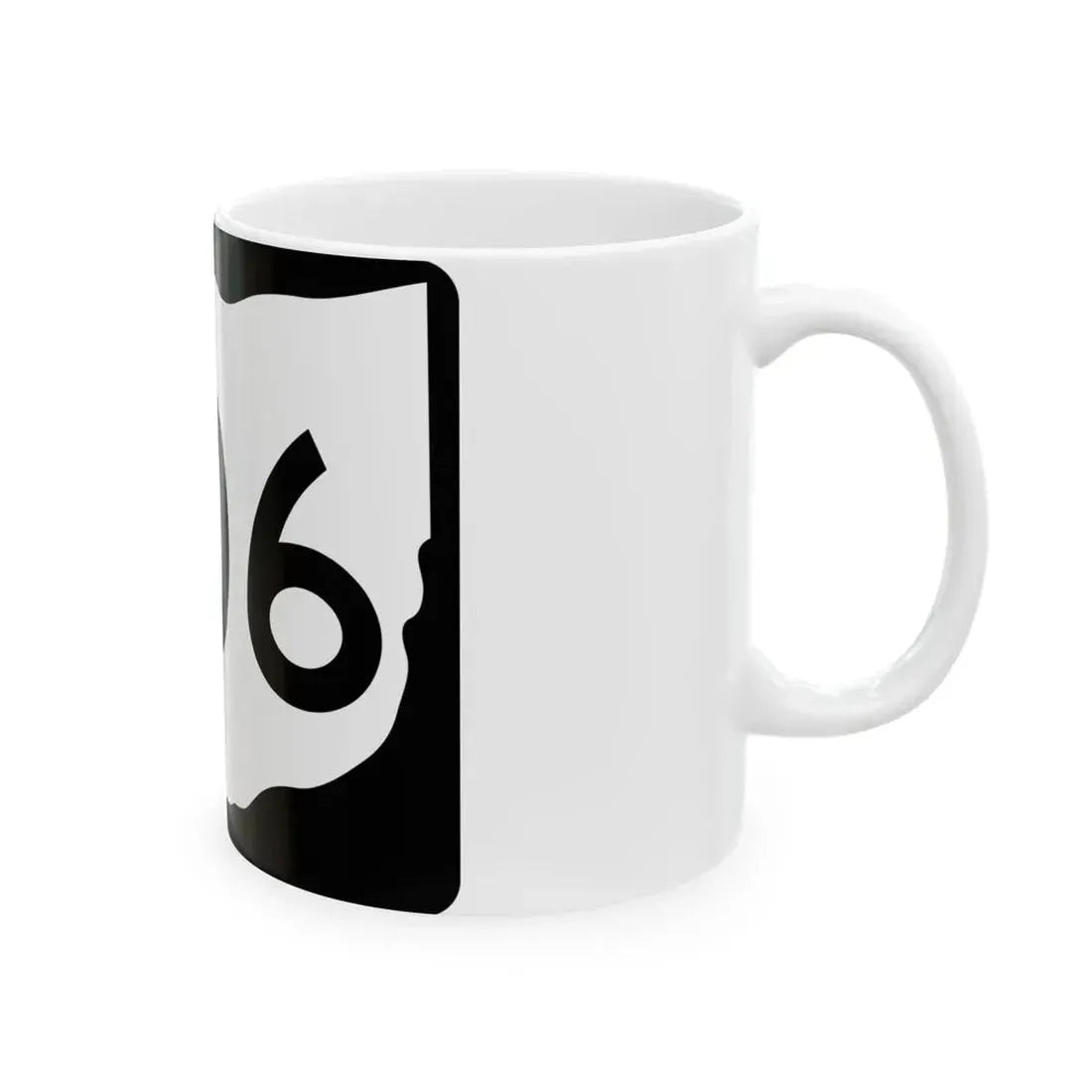 OH-206 (Ohio) (Road Sign) White Coffee Mug - Go Mug Yourself