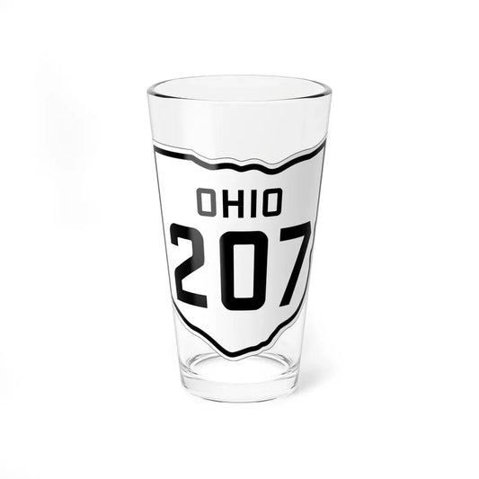 OH-207 1927 (Ohio) (Road Sign) Pint Glass 16oz 16oz - Go Mug Yourself