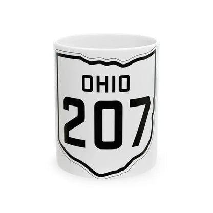OH-207 1927 (Ohio) (Road Sign) White Coffee Mug 11oz - Go Mug Yourself