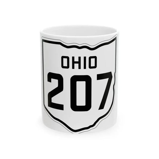 OH-207 1927 (Ohio) (Road Sign) White Coffee Mug 11oz - Go Mug Yourself