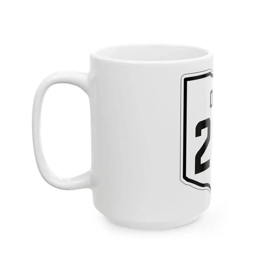 OH-207 1927 (Ohio) (Road Sign) White Coffee Mug - Go Mug Yourself