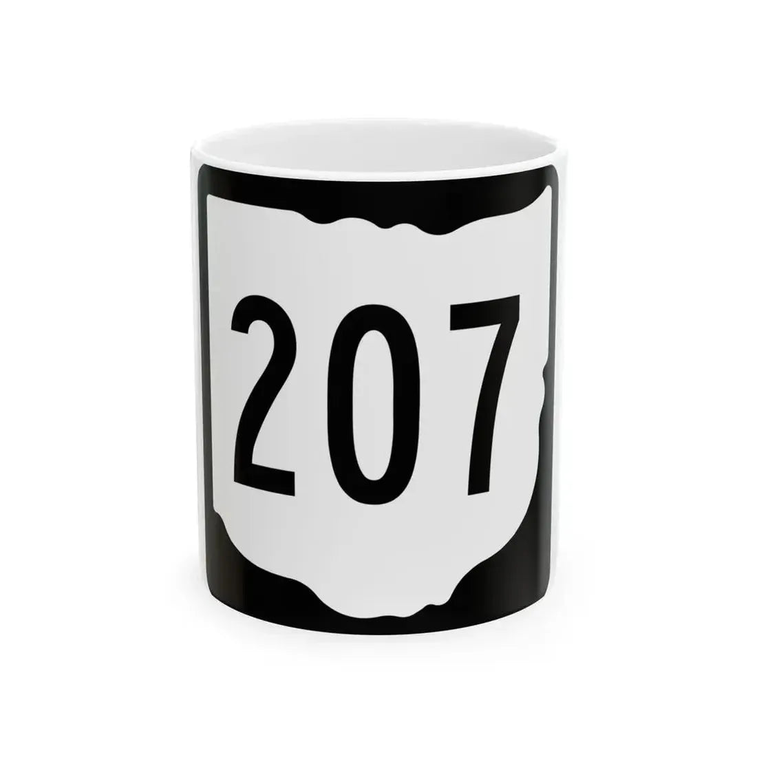 OH-207 1967 (Ohio) (Road Sign) White Coffee Mug 11oz - Go Mug Yourself