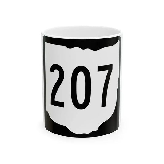 OH-207 1967 (Ohio) (Road Sign) White Coffee Mug 11oz - Go Mug Yourself