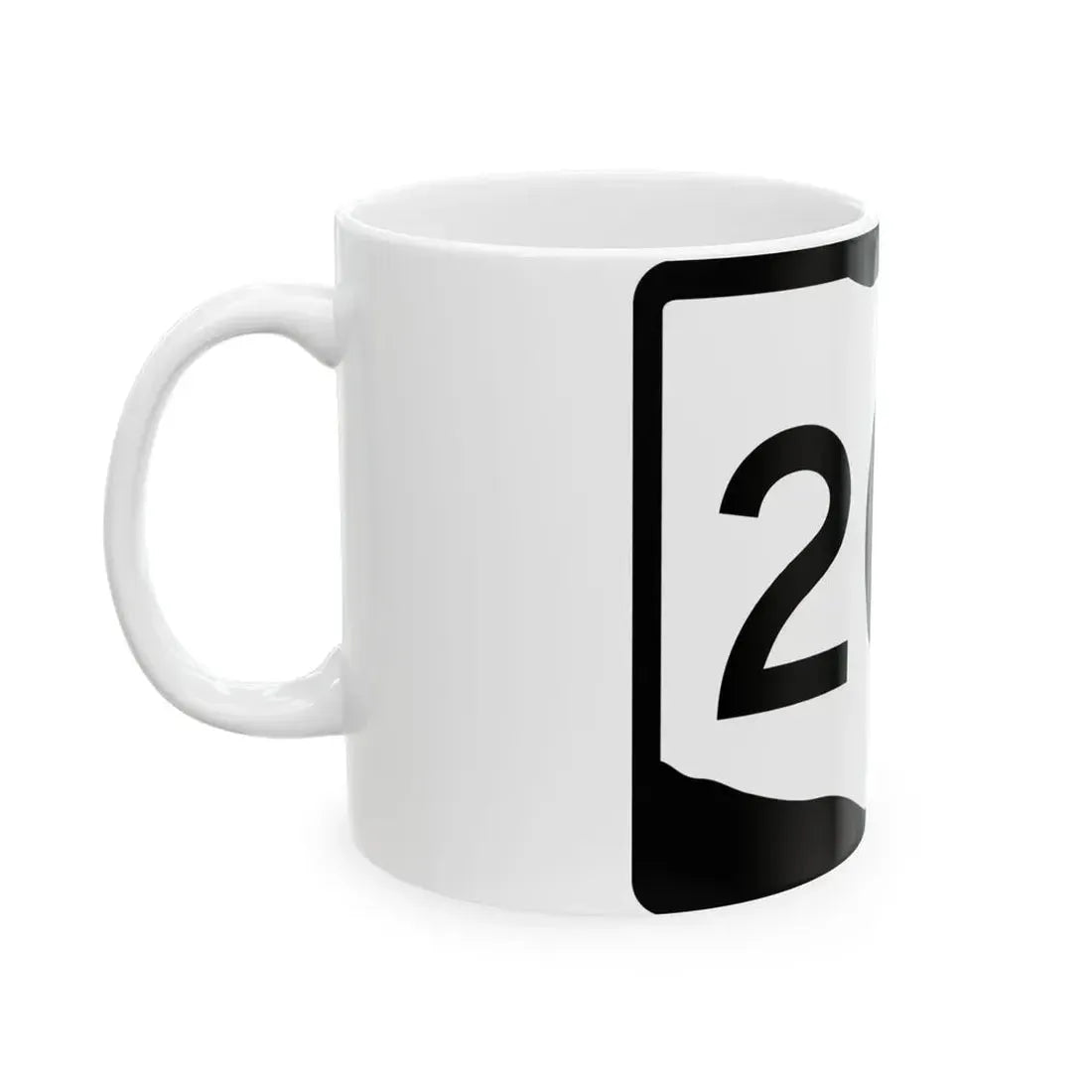 OH-207 (Ohio) (Road Sign) White Coffee Mug - Go Mug Yourself