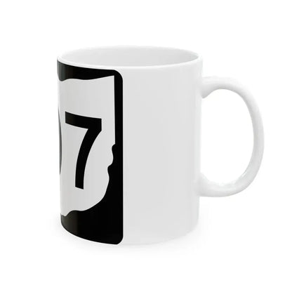 OH-207 (Ohio) (Road Sign) White Coffee Mug - Go Mug Yourself