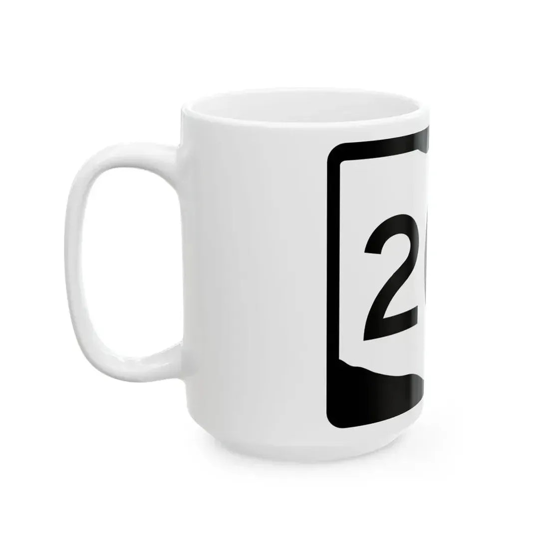 OH-207 (Ohio) (Road Sign) White Coffee Mug - Go Mug Yourself