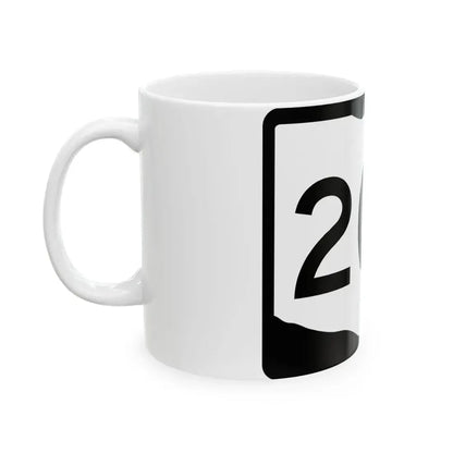 OH-208 (Ohio) (Road Sign) White Coffee Mug - Go Mug Yourself
