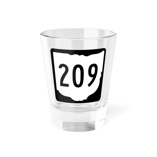 OH-209 1967 (Ohio) (Road Sign) Shot Glass 1.5oz 1.5oz - Go Mug Yourself