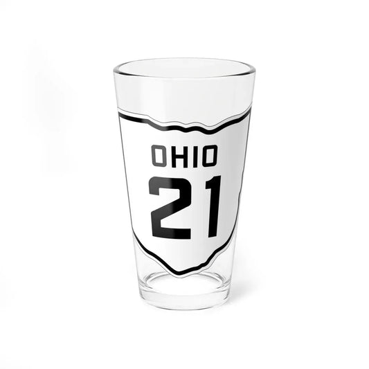 OH-21 1927 (Ohio) (Road Sign) Pint Glass 16oz 16oz - Go Mug Yourself