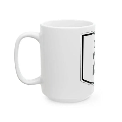 OH-21 1927 (Ohio) (Road Sign) White Coffee Mug - Go Mug Yourself