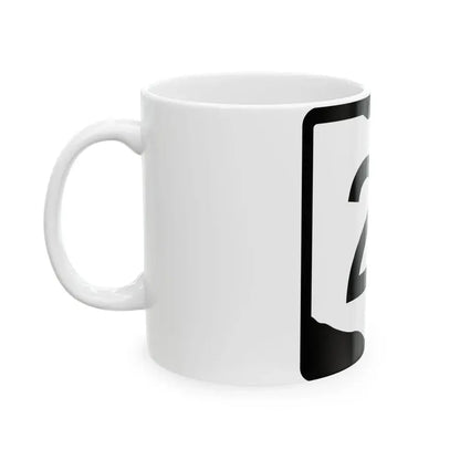 OH-21 (Ohio) (Road Sign) White Coffee Mug - Go Mug Yourself