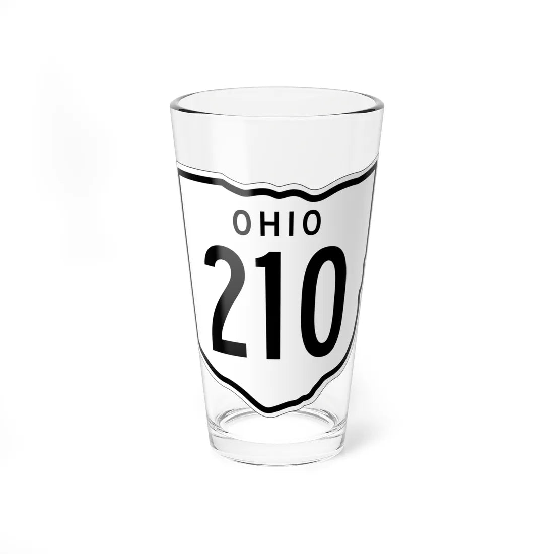 OH-210 1948 (Ohio) (Road Sign) Pint Glss 16oz 16oz - Go Mug Yourself