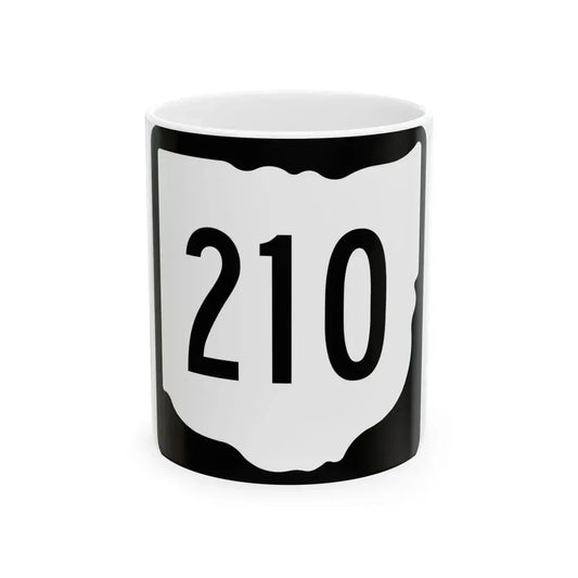 OH-210 1967 (Ohio) (Road Sign) White Coffee Mug 11oz - Go Mug Yourself
