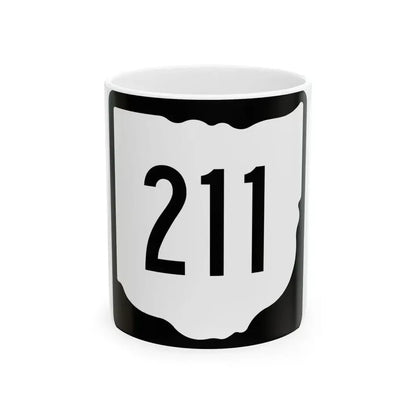 OH-211 1967 (Ohio) (Road Sign) White Coffee Mug 11oz - Go Mug Yourself