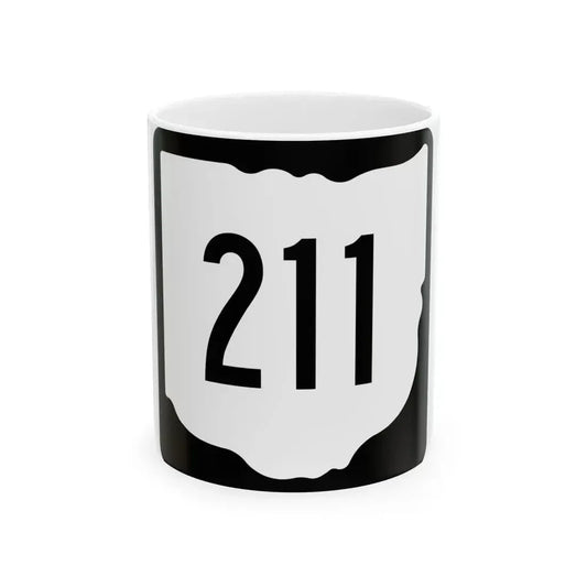 OH-211 1967 (Ohio) (Road Sign) White Coffee Mug 11oz - Go Mug Yourself