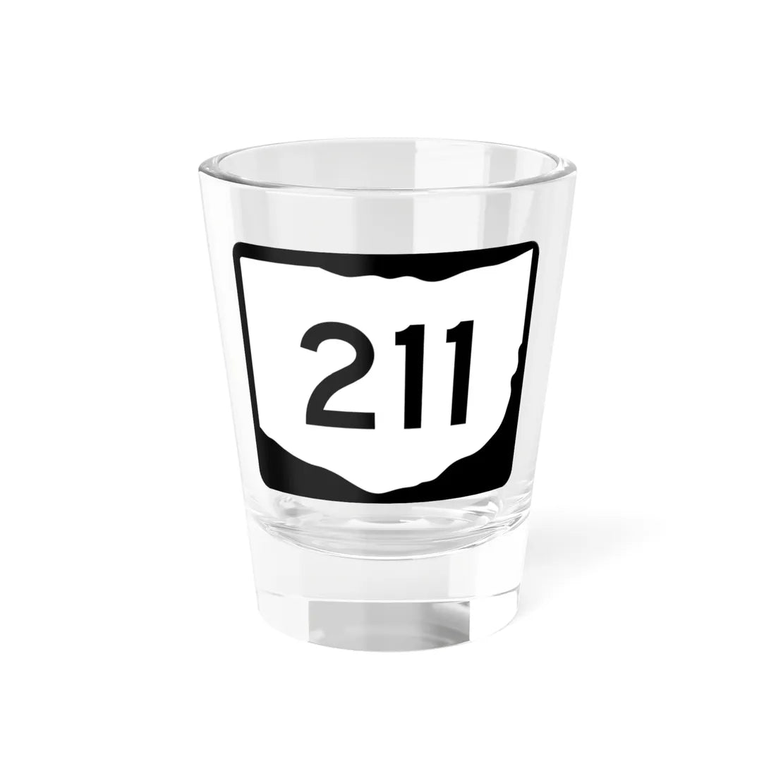 OH-211 (Ohio) (Road Sign) Shot Glass 1.5oz 1.5oz - Go Mug Yourself