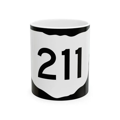 OH-211 (Ohio) (Road Sign) White Coffee Mug 11oz - Go Mug Yourself