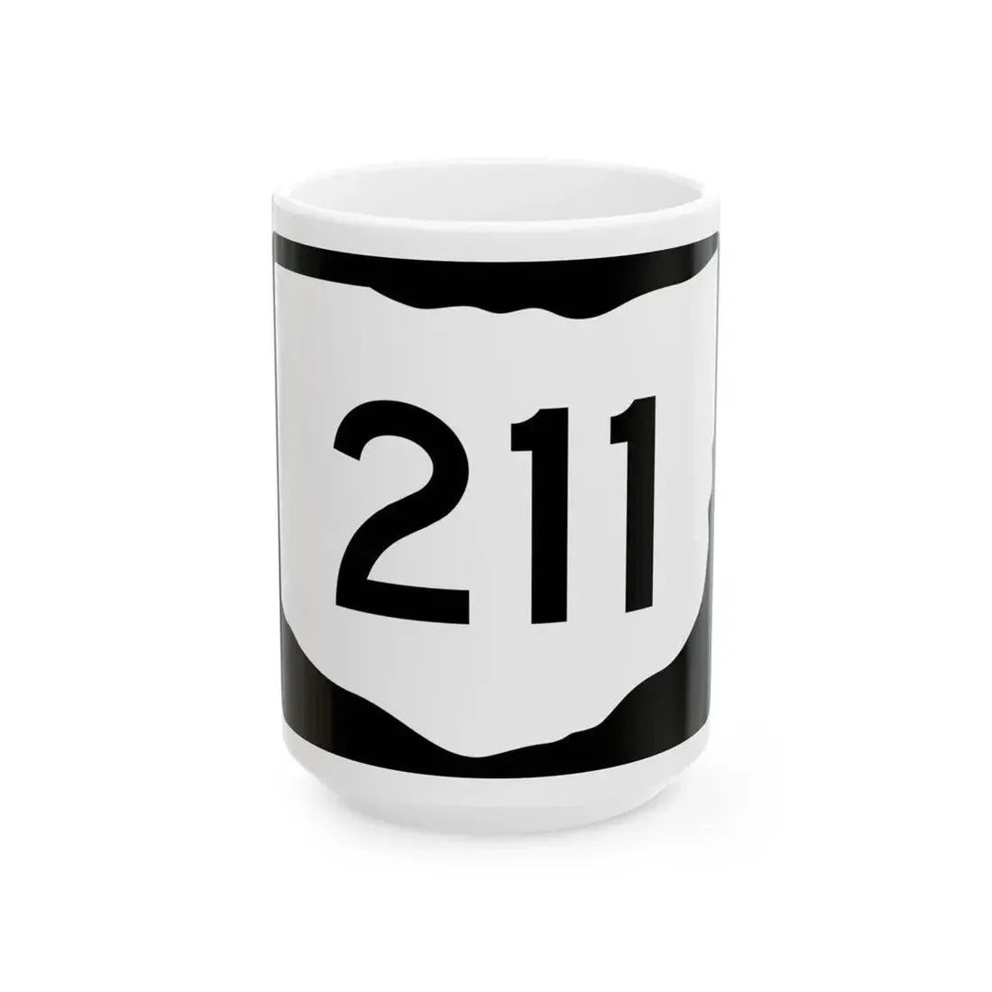 OH-211 (Ohio) (Road Sign) White Coffee Mug 15oz - Go Mug Yourself