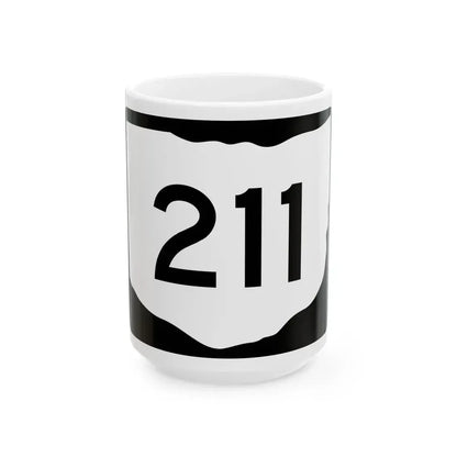 OH-211 (Ohio) (Road Sign) White Coffee Mug 15oz - Go Mug Yourself