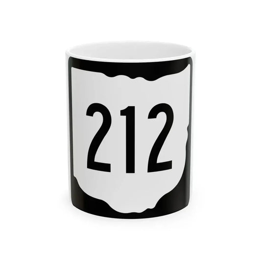 OH-212 1967 (Ohio) (Road Sign) White Coffee Mug 11oz - Go Mug Yourself