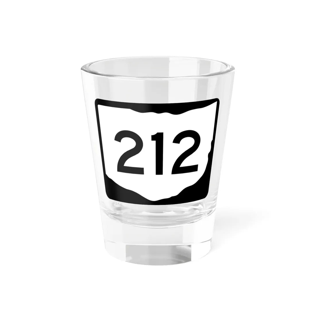 OH-212 (Ohio) (Road Sign) Shot Glass 1.5oz 1.5oz - Go Mug Yourself