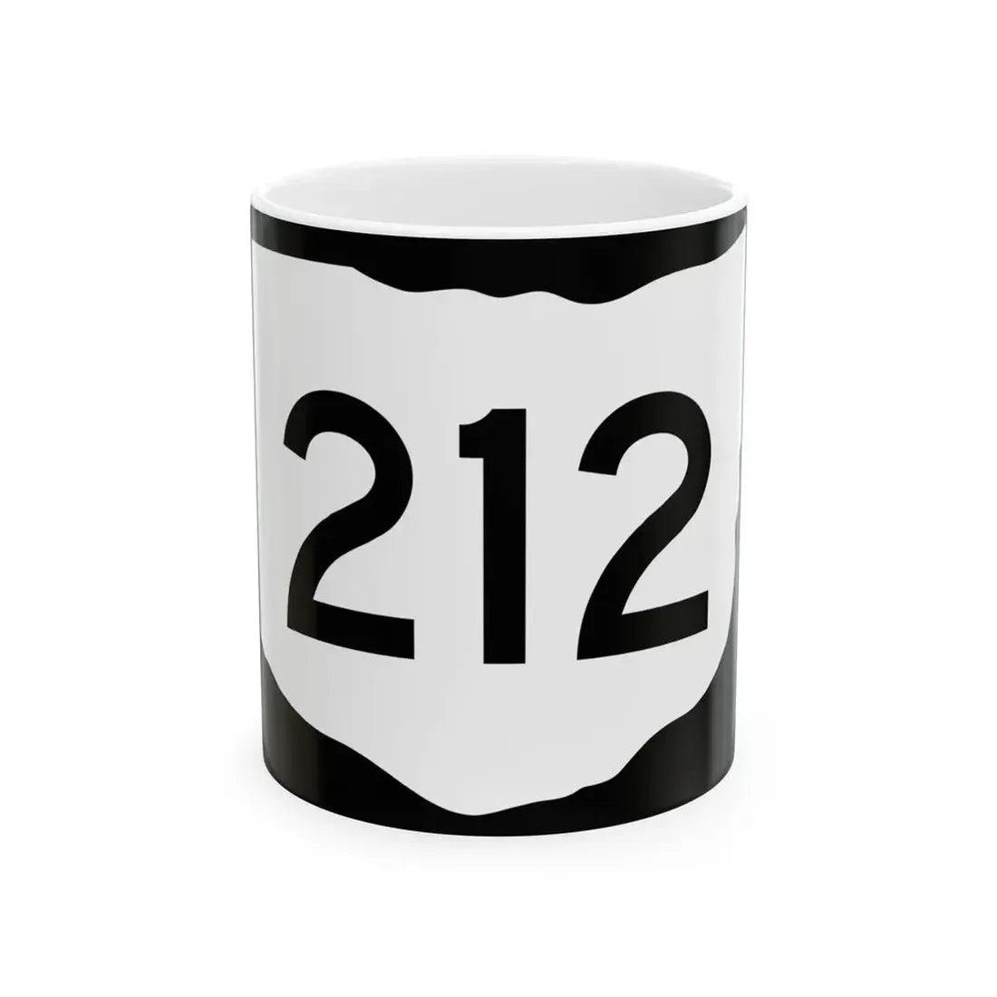 OH-212 (Ohio) (Road Sign) White Coffee Mug 11oz - Go Mug Yourself