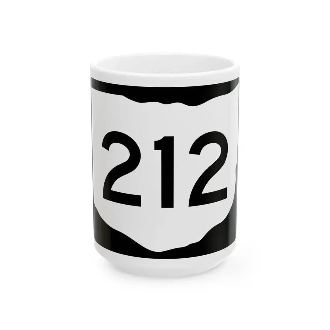 OH-212 (Ohio) (Road Sign) White Coffee Mug 15oz - Go Mug Yourself