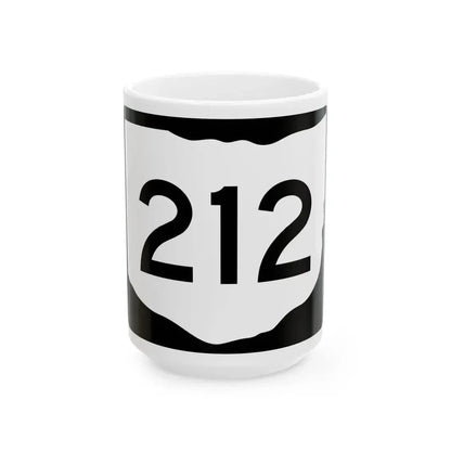 OH-212 (Ohio) (Road Sign) White Coffee Mug 15oz - Go Mug Yourself