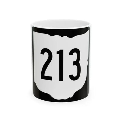 OH-213 1967 (Ohio) (Road Sign) White Coffee Mug 11oz - Go Mug Yourself