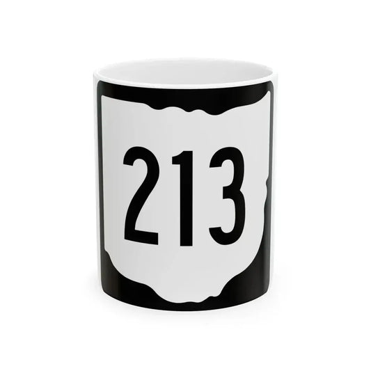 OH-213 1967 (Ohio) (Road Sign) White Coffee Mug 11oz - Go Mug Yourself