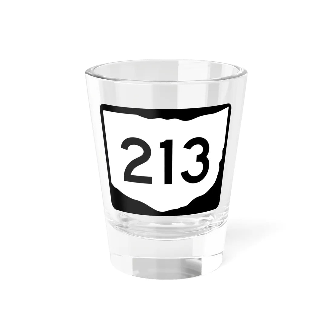OH-213 (Ohio) (Road Sign) Shot Glass 1.5oz 1.5oz - Go Mug Yourself