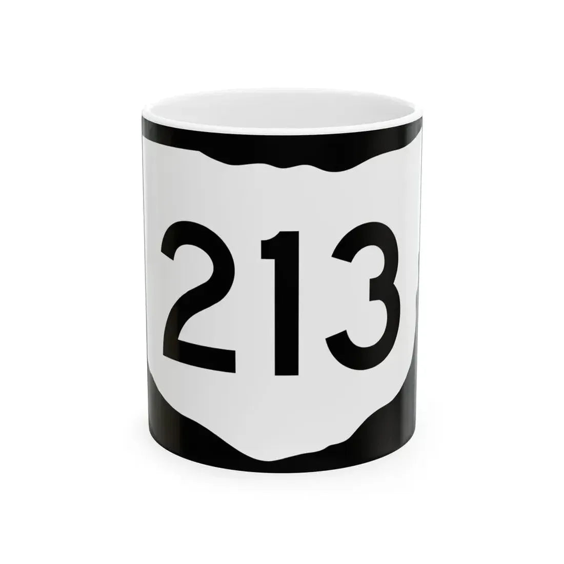 OH-213 (Ohio) (Road Sign) White Coffee Mug 11oz - Go Mug Yourself
