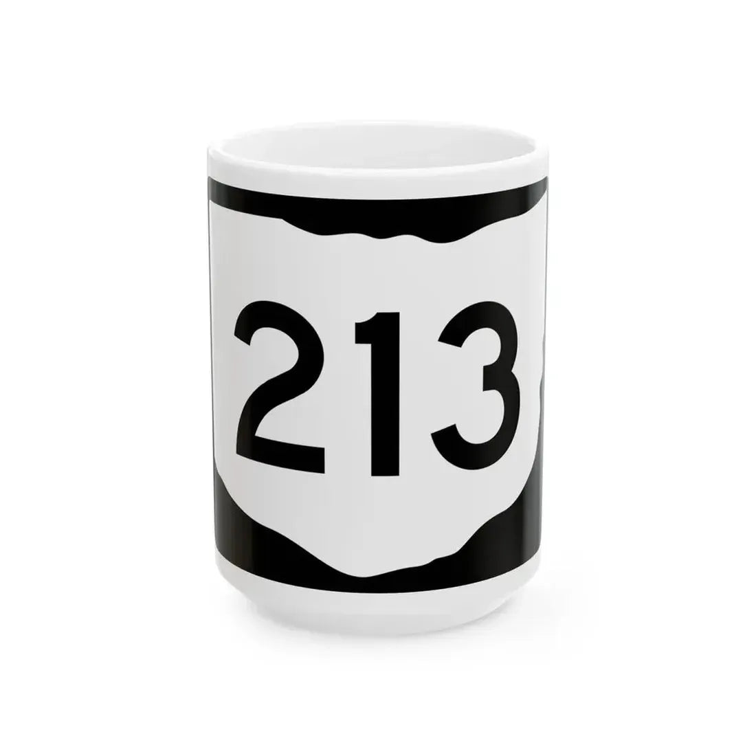 OH-213 (Ohio) (Road Sign) White Coffee Mug 15oz - Go Mug Yourself